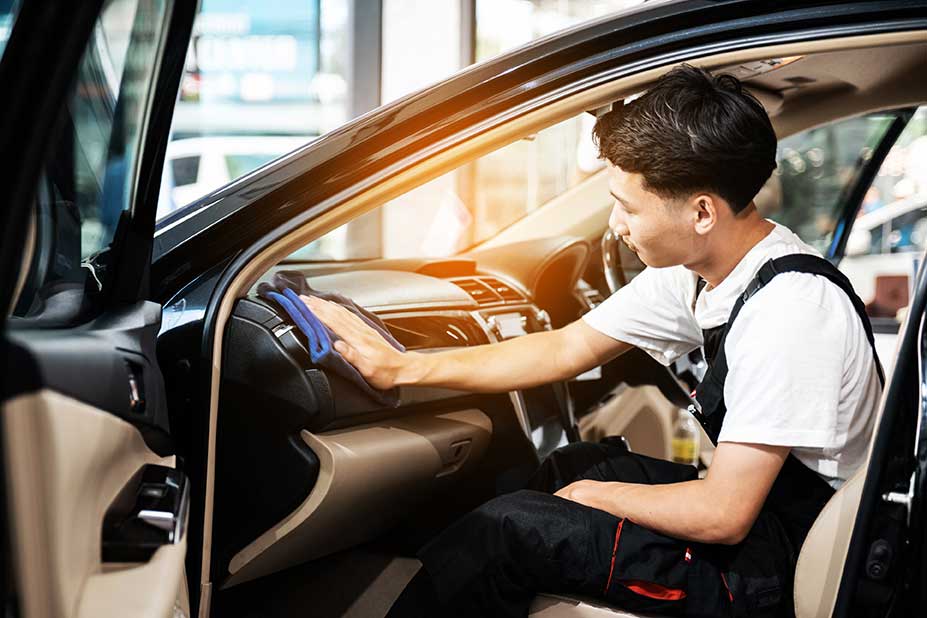 car detailing interior clean